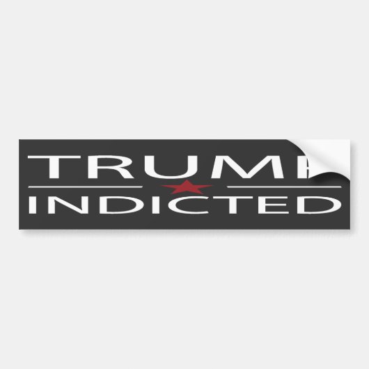 Trump Indicated Bumpersticker (Voorkant)