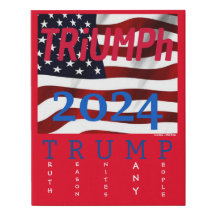 TRUMP Ingewikkeld Canvas 11x24 - "TRiUMPh 2024"