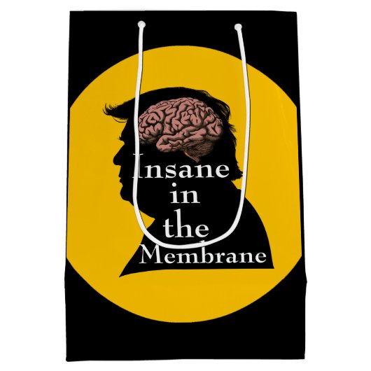 Trump/Insane Gift Bag Medium Cadeauzakje (Achterkant)