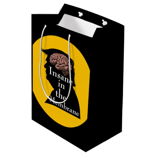 Trump/Insane Gift Bag Medium Cadeauzakje (Achterkant Gekanteld)