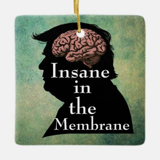 Trump/Insane Keramisch Ornament (Voorkant)