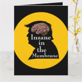 Trump/Insane Wenskaart Kaart (Gele Bloem)