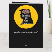 Trump/Insane Wenskaart Kaart (Achterkant)