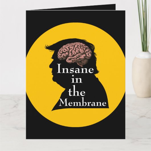 Trump/Insane Wenskaart Kaart (Voorkant)