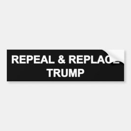 Trump intrekken en vervangen bumpersticker