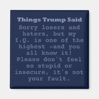 Trump IQ - 2" vierkante magneet