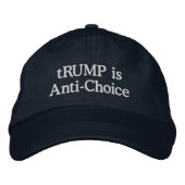 Trump is Anti-Choice Geborduurde Pet (Voorkant)