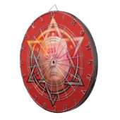 Trump is anti-Christus op Pentacle Persoonlijk Dartbord (Voorkant Rechts)