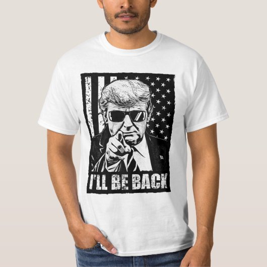 Trump I's back-pro trump 2024 anti-Biden T-shirt (Voorkant)