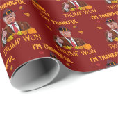 Trump is dankbaar dat Trump Thanksgiving heeft gew Cadeaupapier (Rol Hoek)
