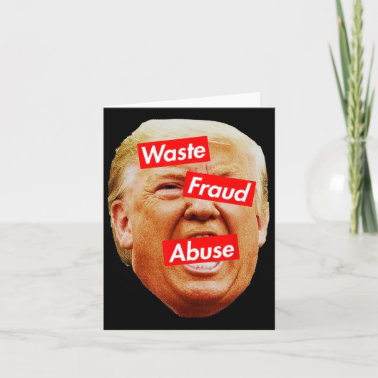 Trump is de belichaming van afval kaart (Voorkant)