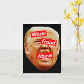 Trump is de belichaming van afval kaart (Gele Bloem)