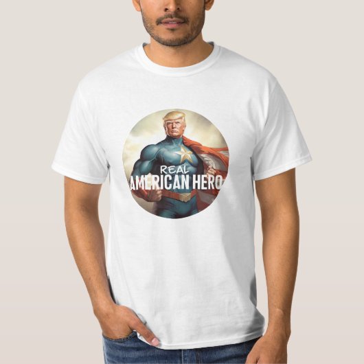 Trump is de echte held t-shirt (Voorkant)