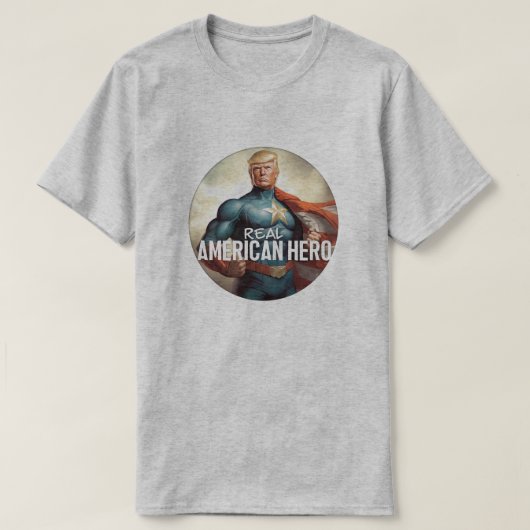 Trump is de echte held t-shirt (Design voorkant)