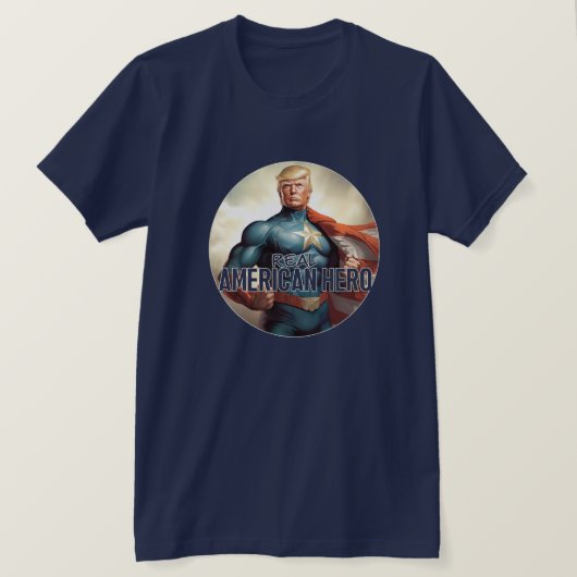 Trump is de echte held t-shirt (Design voorkant)