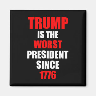 Trump is de slechtste president sinds 1776  magneet