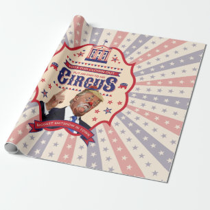 Trump is een clown -  Circus Poster Cadeaupapier