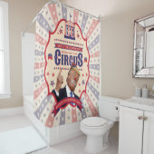 Trump is een clown -  Circus Poster Douchegordijn (In situ)