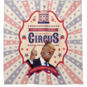 Trump is een clown -  Circus Poster Douchegordijn (Voorkant)