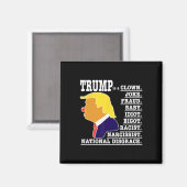Trump is een clown magneet (Voorkant / Achterkant)