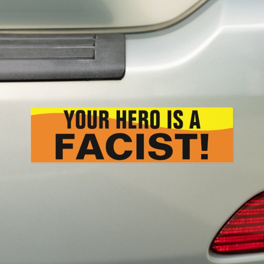 TRUMP IS EEN FACIST BUMPERSTICKER (Op auto)