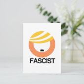Trump is een fascist briefkaart (Staand voorkant)