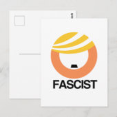 Trump is een fascist briefkaart (Voorkant / Achterkant)