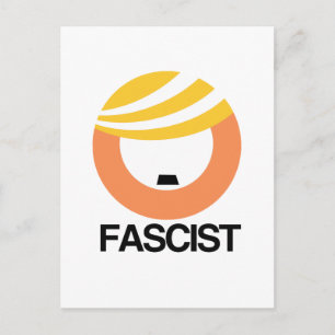 Trump is een fascist briefkaart