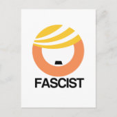 Trump is een fascist briefkaart (Voorkant)