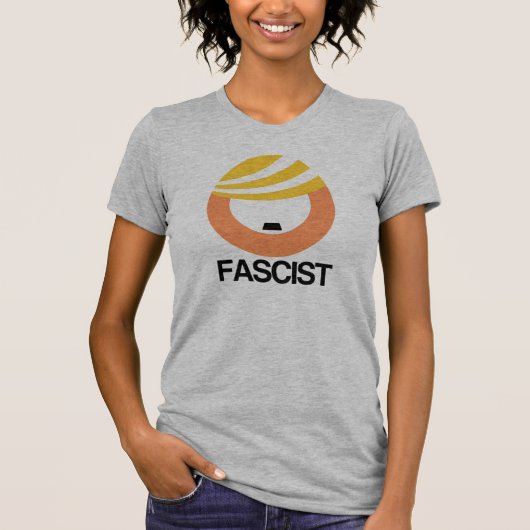 Trump is een fascist - geen moslimverbod - t-shirt (Voorkant)
