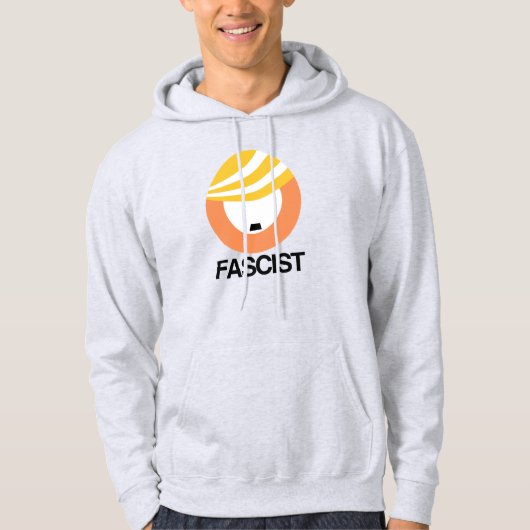 Trump is een fascist hoodie (Voorkant)