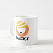 Trump is een fascist koffiemok (Voorkant links)