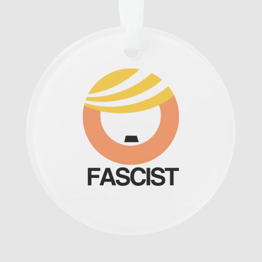 Trump is een fascist ornament (achterkant)