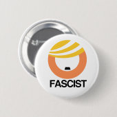 Trump is een fascist ronde button 5,7 cm (Voorkant /achterkant)