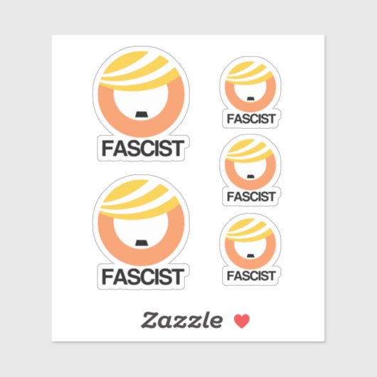 Trump is een fascist sticker (Vel)