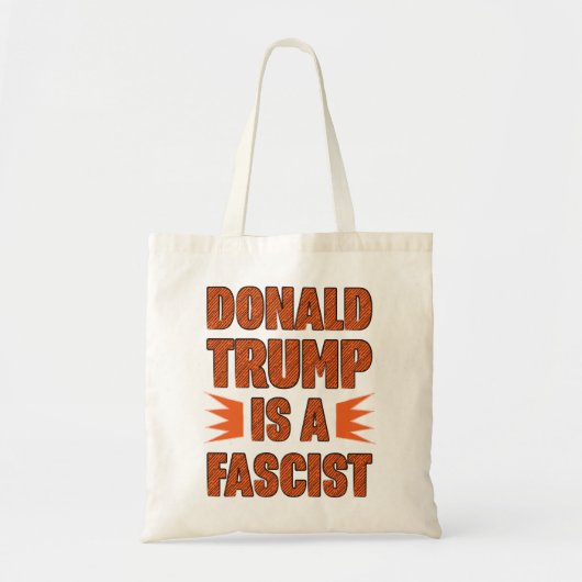Trump is een fascist tote bag (Voorkant)
