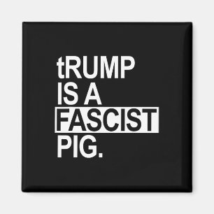 Trump Is Een Fascistische Varken Met Een Kleine Le Magneet