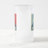 Trump is een fraude -.png matglas bierpul (Center)