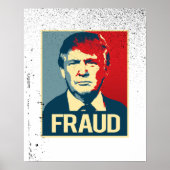 Trump is een fraude -.png poster (Voorkant)
