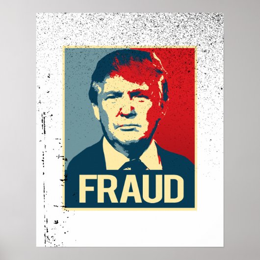 Trump is een fraude -.png poster (Voorkant)