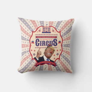 Trump is een gesloten -  Circus Poster Kussen