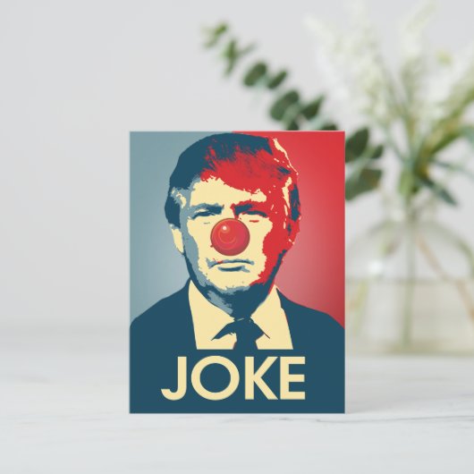Trump is een Joke - Anti-Trump Propaganda Feestdagenkaart (Staand voorkant)