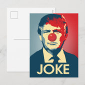 Trump is een Joke - Anti-Trump Propaganda Feestdagenkaart (Voorkant / Achterkant)