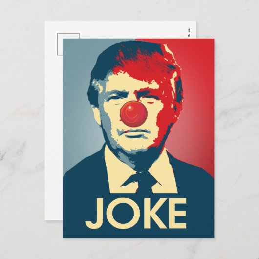 Trump is een Joke - Anti-Trump Propaganda Feestdagenkaart (Voorkant / Achterkant)