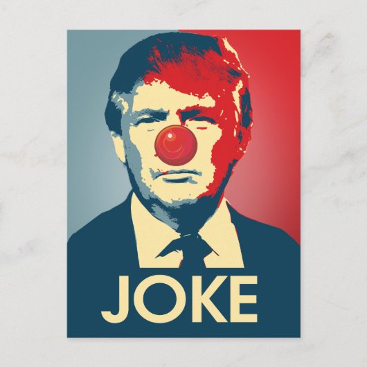 Trump is een Joke - Anti-Trump Propaganda Feestdagenkaart (Voorkant)