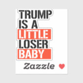 Trump is een loser sticker (Vel)