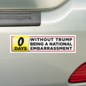 Trump is een nationale embarrassment anti-trump bumpersticker (Op auto)