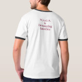 Trump is een oplichter t-shirt (Achterkant)