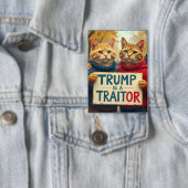 Trump is een politieke verrader button (Insitu)