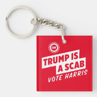 Trump is een Scab Vote Harris 2024-President Sleutelhanger